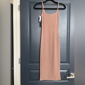 Wilfred Free Aritzia ribbed midi dress